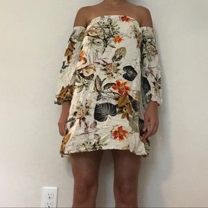 Floral OTS dress